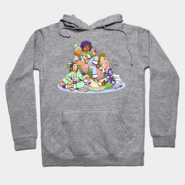 Girl Gang Slumber Party Hoodie by Karothekreator